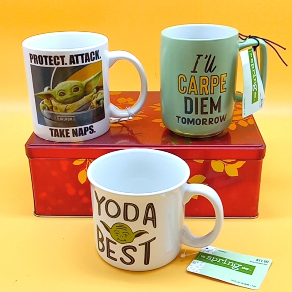 A Set of Three Mugs